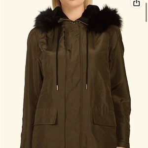 Women’s Velvet Tiffany Parka brand faux fur lined parka coat